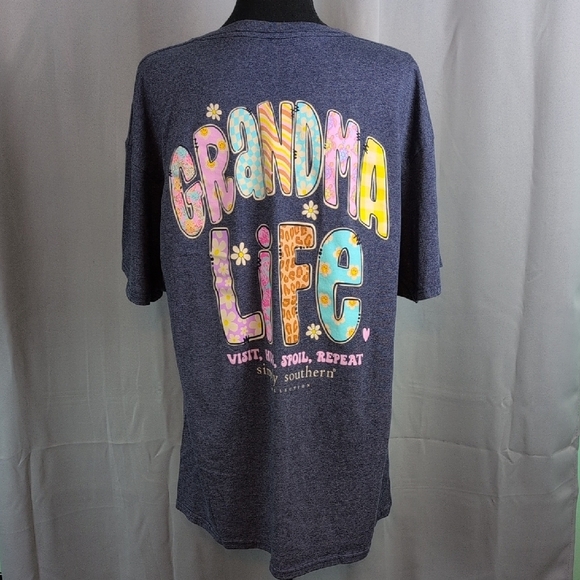 Simply Southern Blue 'Grandma Life' Tee - Picture 2 of 7